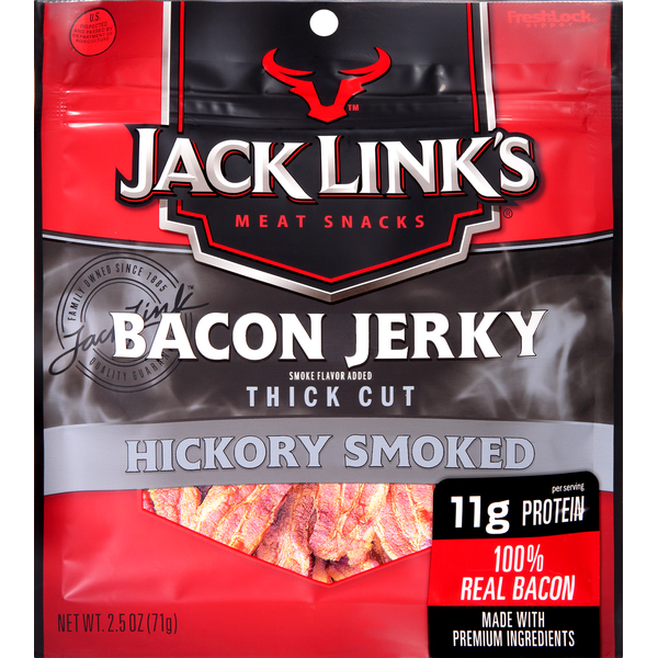 Jack Link's Bacon Jerky, Hickory Smoked, Thick Cut (2.5 oz) from