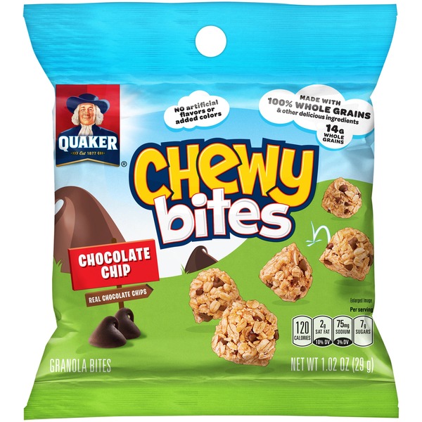 Quaker Chewy Bites Chocolate Chip Granola Bites (1.02 oz) Instacart