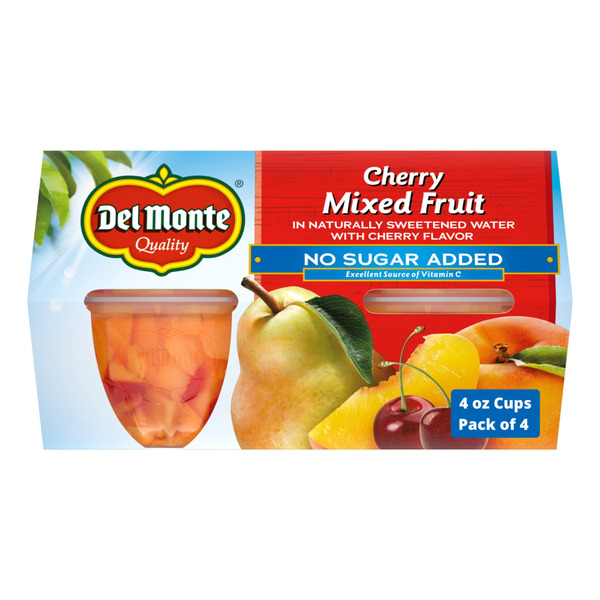 Walmart Del Monte Cherry Mixed Fruit No Sugar Added Same-Day Delivery ...