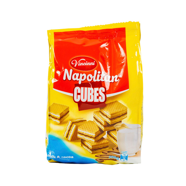 Vincinni Napolitan Cubes With Milk & Cocoa Cream Filling Same-Day