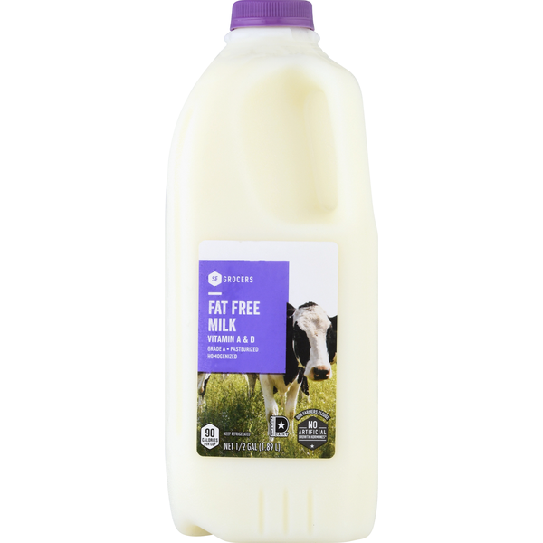Southeastern Grocers Milk, Fat Free (0.5 gal) Instacart