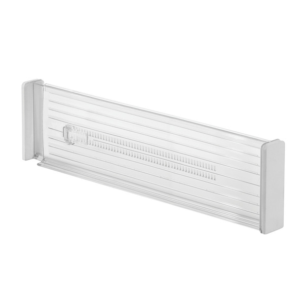 iDesign 20-5/8" x 1-1/4" x 4" Clear Expandable Drawer Divider