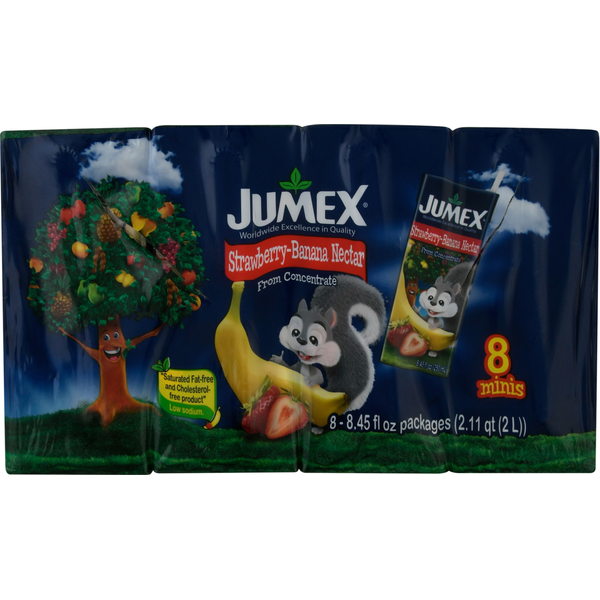 Jumex Nectar, Strawberry-Banana, 8 Minis