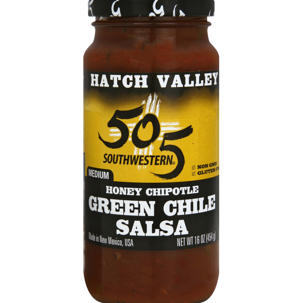 505 Southwestern Green Chile Salsa, Honey Chipotle, Medium (16 oz