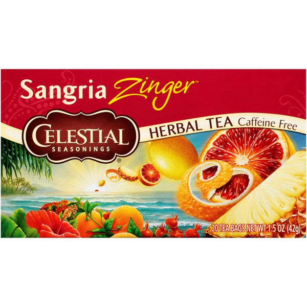 Celestial Seasonings Sangria Zinger Caffeine Free Herbal Tea Bags