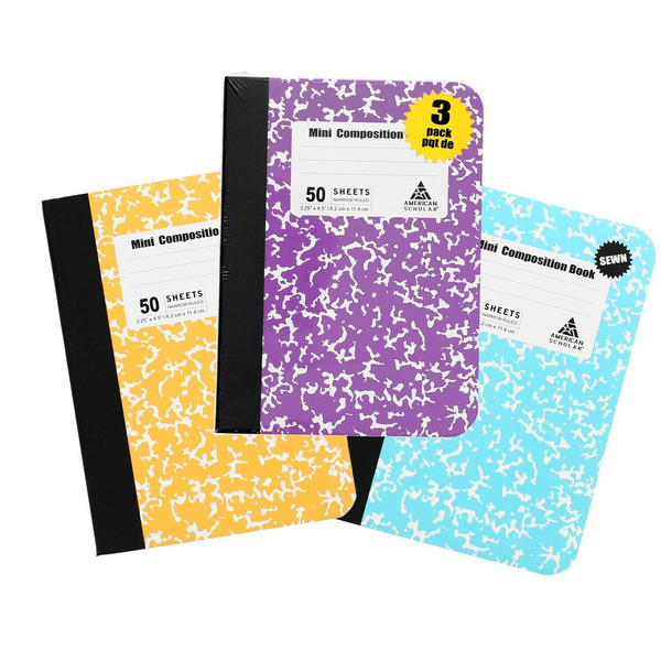 Dollar Tree American Scholar Mini Composition Notebooks Same-Day ...