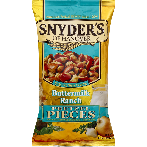 Snyders Pretzel Pieces, Buttermilk Ranch (12 oz) Instacart