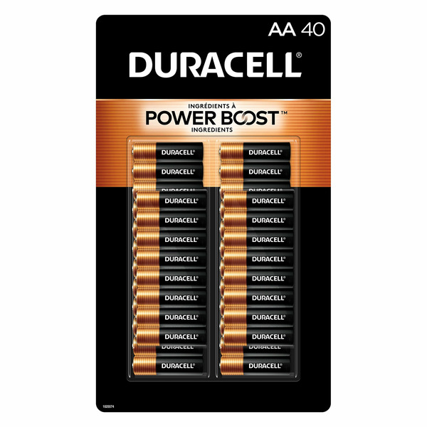 Duracell Coppertop Alkaline AA Batteries, 40-count