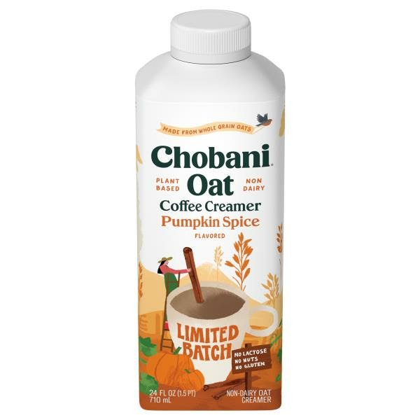 Publix Chobani Coffee Creamer, Pumpkin Spice Flavored, Oat SameDay