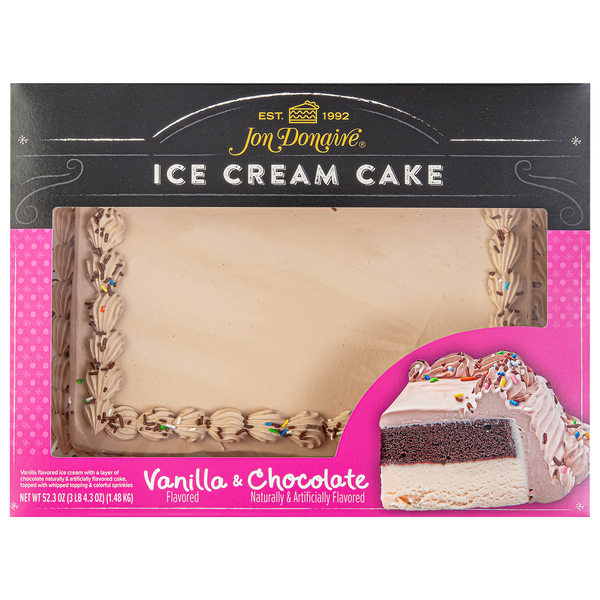 Jon Donaire Ice Cream Cake, Vanilla & Chocolate Same-Day Delivery