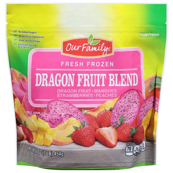 Our Family Dragon Fruit Blend, Fresh Frozen Same-Day Delivery
