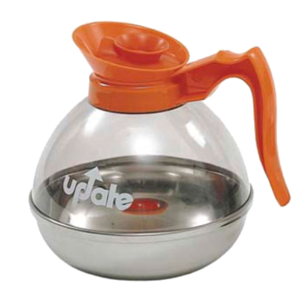 Crown Brands - Coffee Decanter S/S Bottom Tempered Plastic - 64 Oz