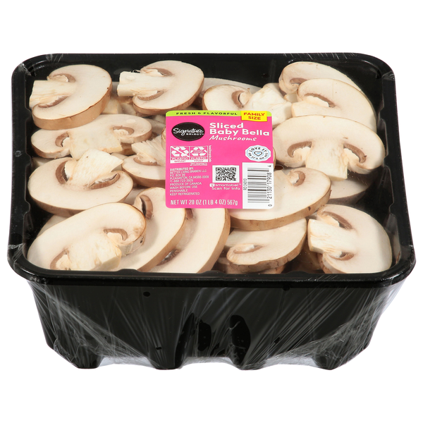 Signature SELECT Sliced Baby Bella Mushrooms Family Size