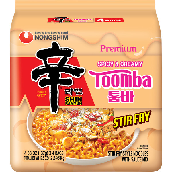 Nongshim Stir Fry Style Noodles with Sauce Mix