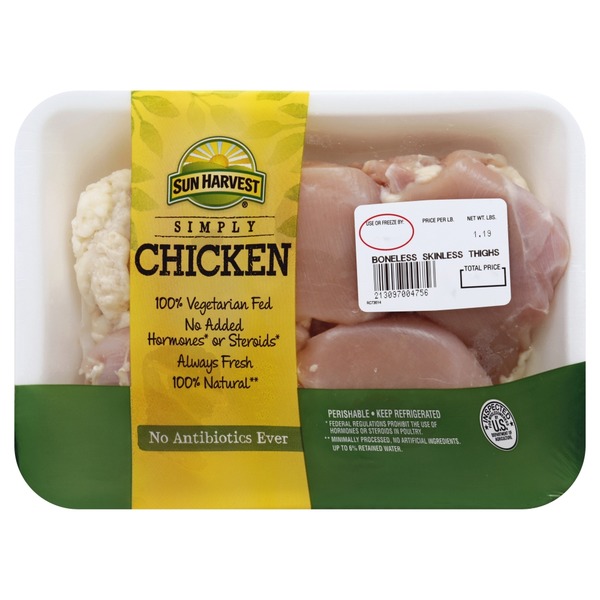 Sun Harvest Boneless Skinless Chicken Thigh