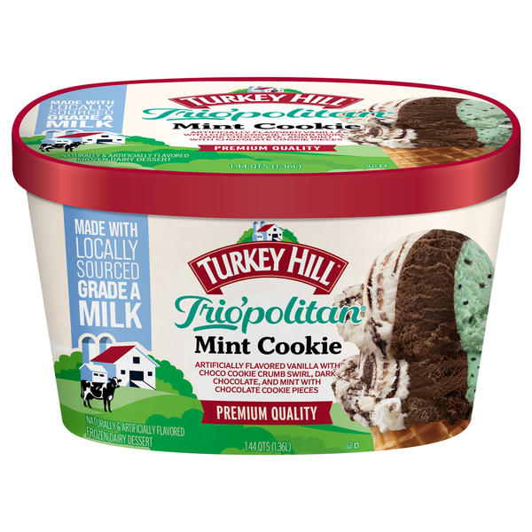 Turkey Hill Trio'politan Premium Mint Cookie Frozen Dairy Dessert