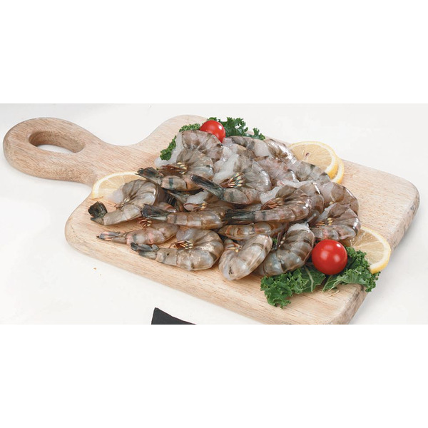 Frozen Black Tiger Shrimp - Headless, Shell-on - 13-15 - 4 lb blocks