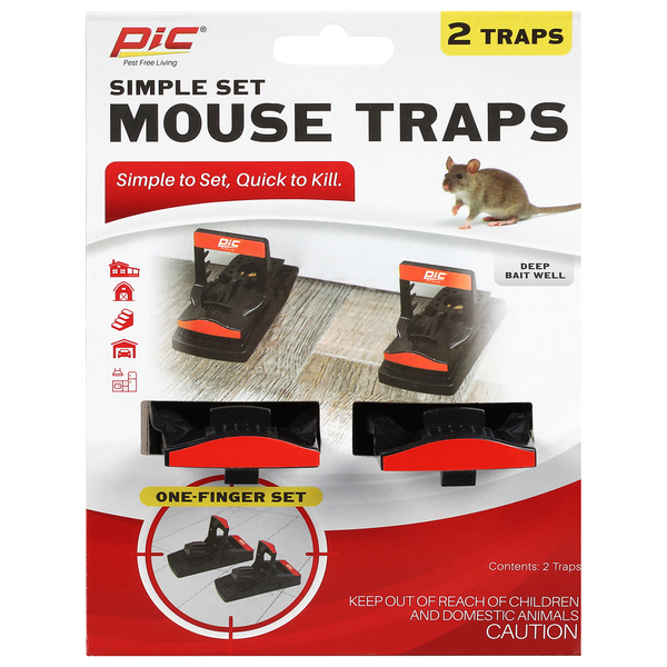 Pic Simple Set Mouse Traps Same-Day Delivery | Rouses Markets