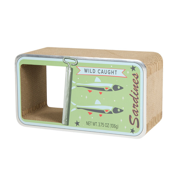 Whisker City Sardine Can Cat Scratch Hut