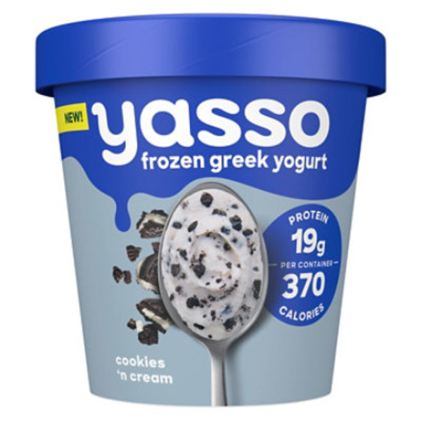 Yasso Frozen Greek Yogurt Cookies And Cream