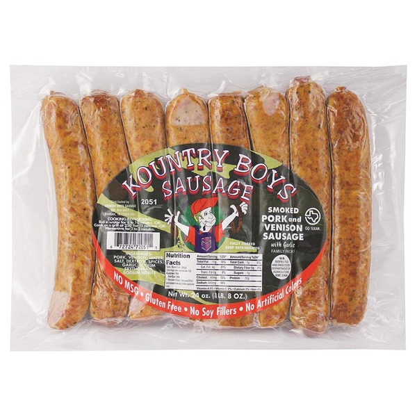 calories in venison smoked sausage