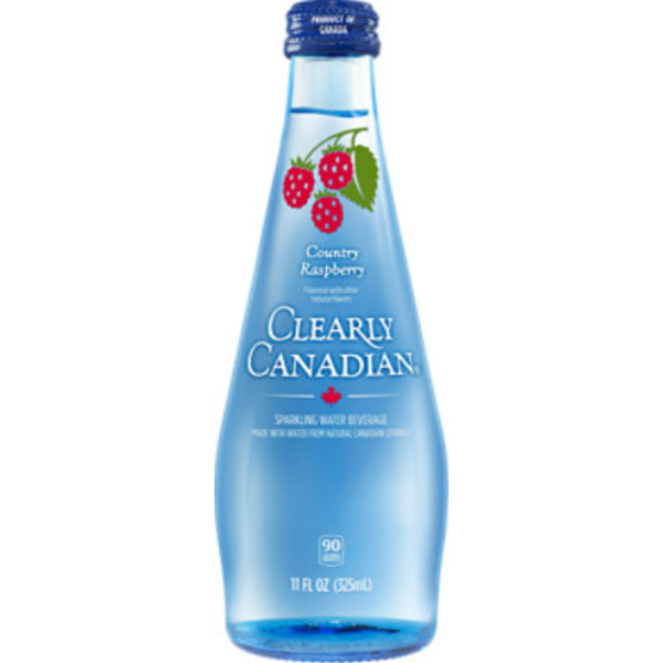 Clearly Canadian Sparkling Water Beverage, Country Raspberry