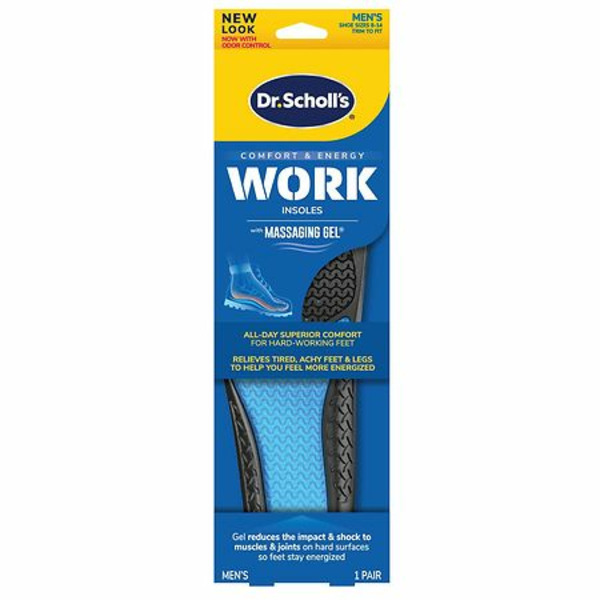 Walgreens Dr. Scholl's Insoles, Work, Men's, Shoe Size 814 SameDay