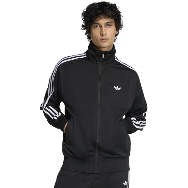 adidas Men's Adicolor Firebird Track Jacket, XXL - Black