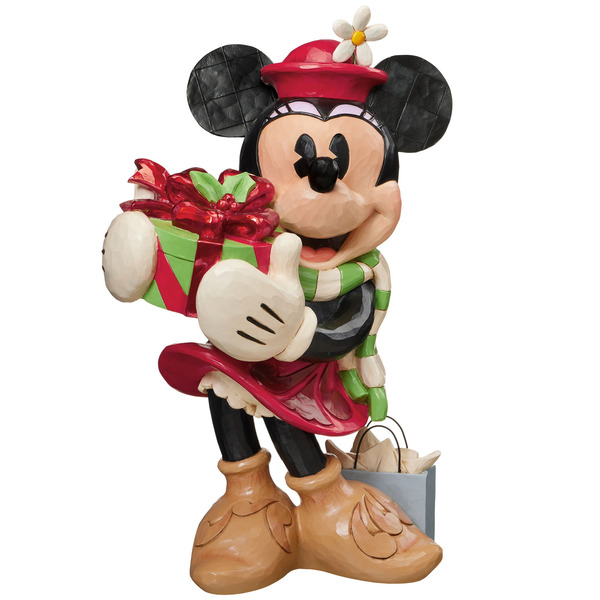 Disney Holiday Mickey & Minnie With Presents Statue
