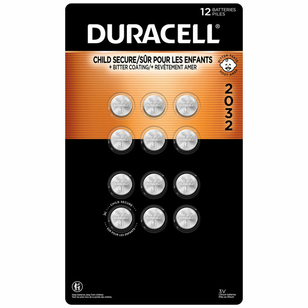 Duracell Child Secure Lithium 2032 Coin Batteries