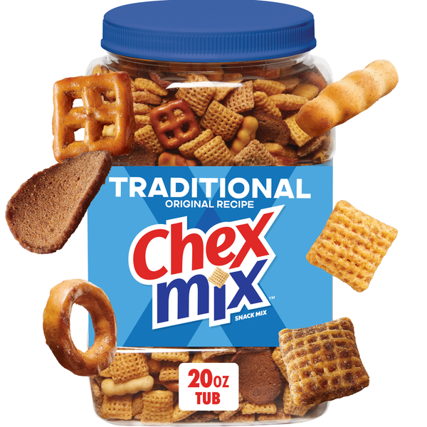 Chex Mix Traditional Original Recipe Snack Mix Tub Same-Day