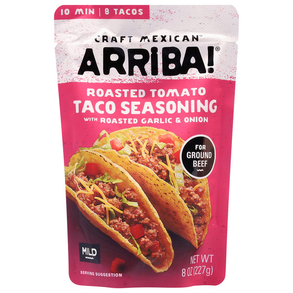 Arriba! Mild Roasted Tomato Taco Seasoning with Roasted Garlic