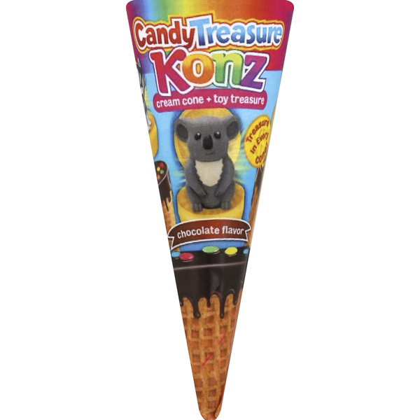 Candy Treasure Konz Chocolate Cone + Toy Treasure, Chocolate