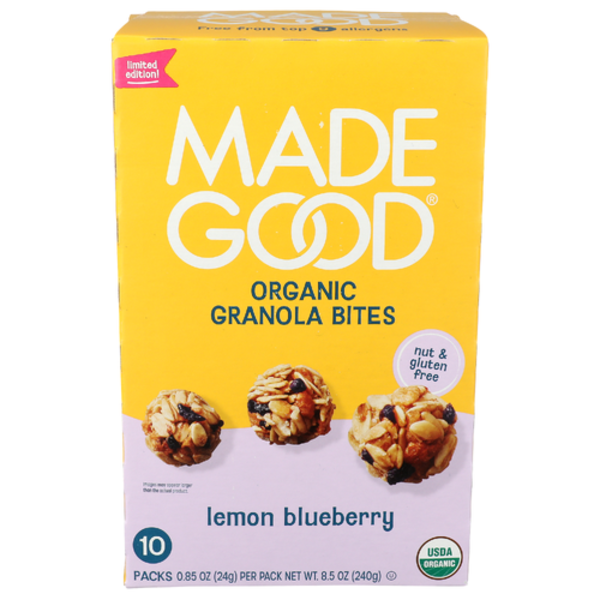 Madegood Organic Lemon Blueberry Granola Bites 10 Pack