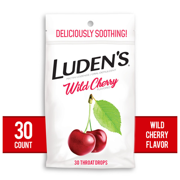 Luden's Soothing Throat Drops Wild Cherry Same-Day Delivery or