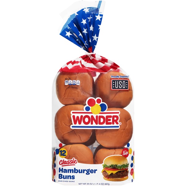 Wonder Bread Classic Hamburger Buns (1.25 lb) from Target Instacart