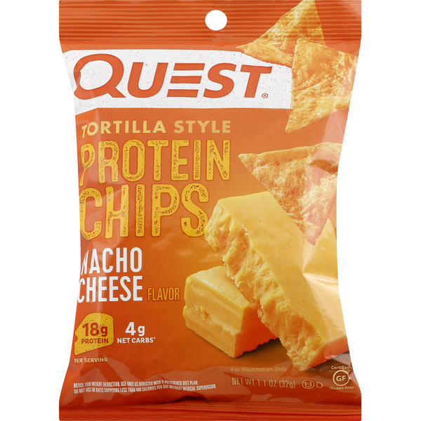 Quest Quest Tortilla Style Protein Chips Nacho Cheese, Single (1 oz) Instacart