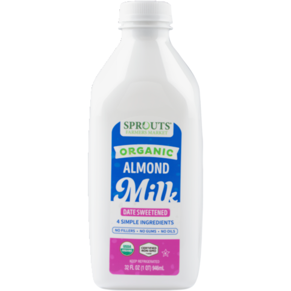 Sprouts Organic Date Sweetened Almond Milk