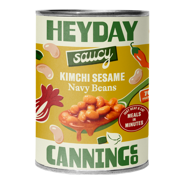 heyday canning co Kimchi Sesame Navy Beans, 8g Protein & 5g Fiber