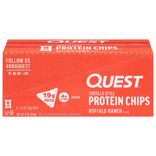 Quest Tortilla Style Buffalo Ranch Flavor Protein Chips