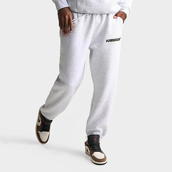 Hoodrich Men's Ryder Fleece Jogger Pants, L - Grey Heather