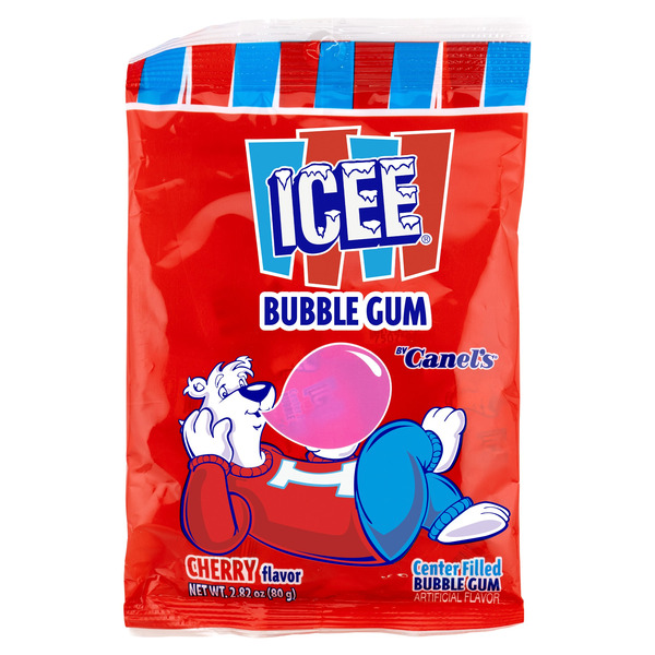 Canel's Icee Cherry Flavor Center Filled Bubble Gum