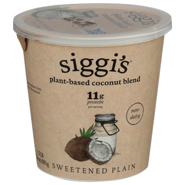 Siggi's Sweetened Plain Plant-Based Coconut Blend Yogurt Alternative