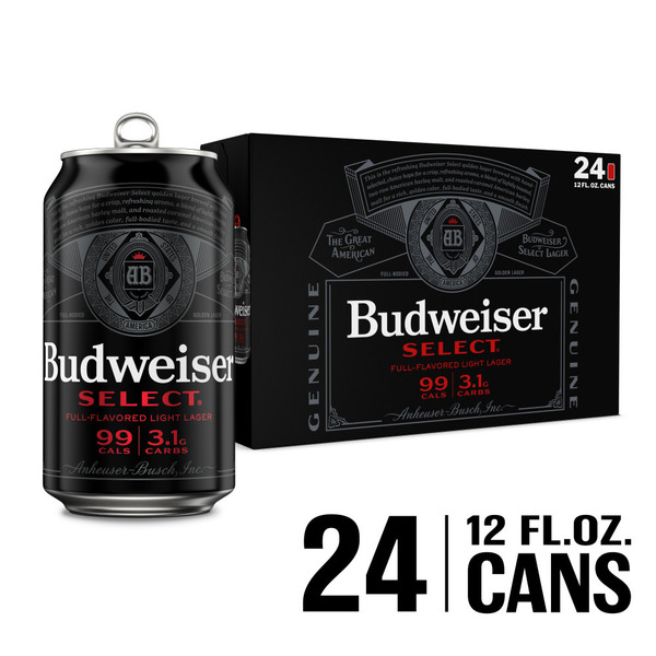 Budweiser Light Beer, 24 Pack 12 Fl Oz Cans, 4.3% Abv Same