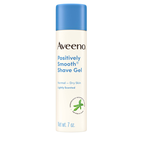 Aveeno Positively Smooth Shave Gel, Vitamin E, Aloe, 7 oz