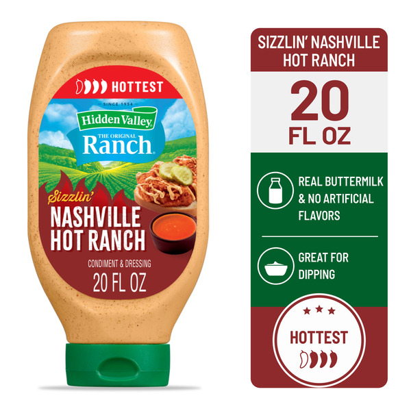 Hidden Valley Sizzlin' Nashville Hot Ranch Condiment and Dressing