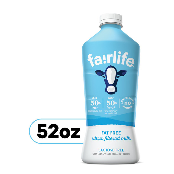 fairlife Fat Free Ultra-Filtered Milk, Lactose Free Same-Day