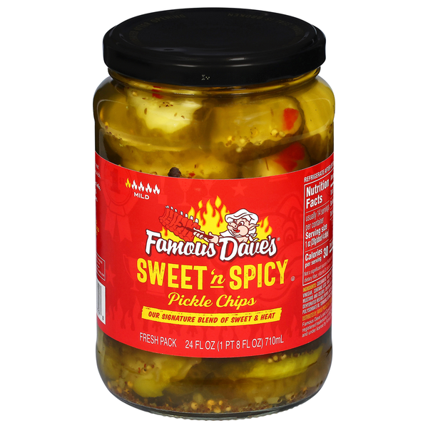 Famous Dave's Mild Sweet 'n Spicy Pickle Chips Same-Day Delivery