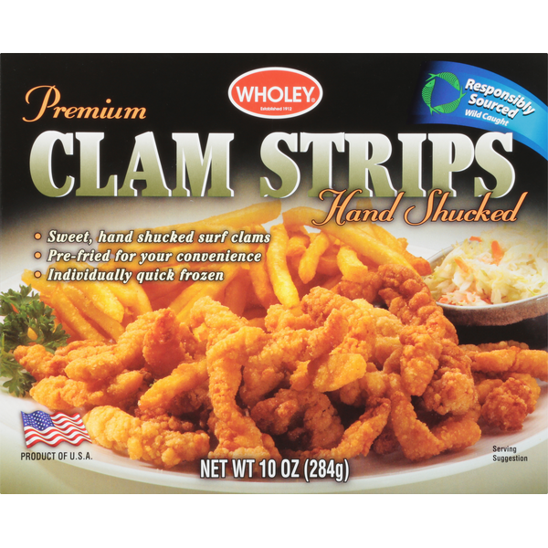 Wholey Clam Strips, Premium, Hand Shucked (10 oz) Instacart