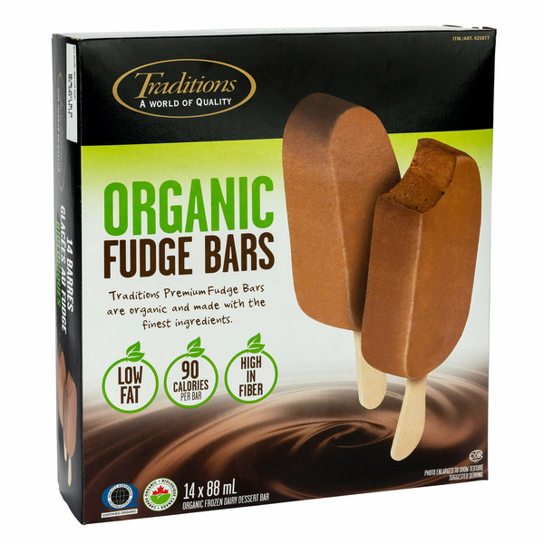 Tradition Organic Frozen Fudge Bar, 14 x 88 mL